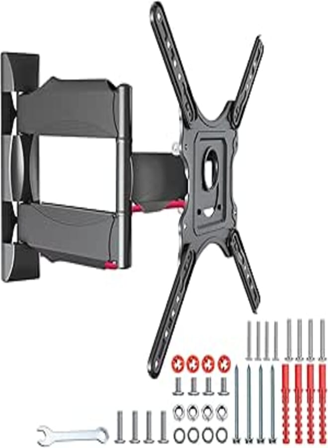 Eynshoo Movable TV Stand, Tilting & Swivel Articulated TV Wall Mount, Supports up to 32 kg, VESA Max 400 x 400 mm, for 32-55 Inch TVs